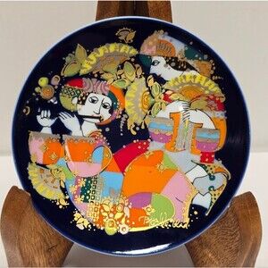Rosenthal Bjorn Wiinblad Wall Plate Oriental Night Music Overture No 1